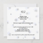 Baby shower Uitnodiging Sjabloon (Achterkant)