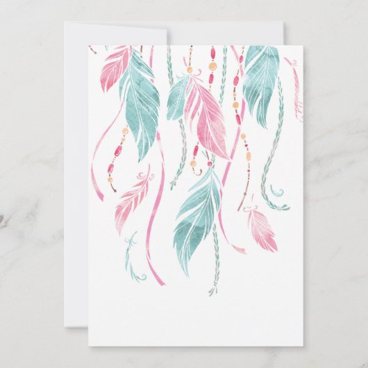 baby shower-uitnodiging | Slachtoffer van de droom Kaart (Achterkant)