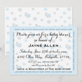 Baby shower Uitnodiging "Snips and Snails" (Voorkant / Achterkant)