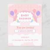 Baby shower Uitnodiging sociale media (Voorkant)