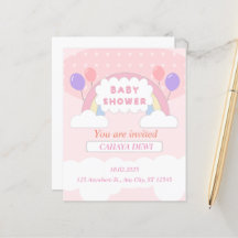 Baby shower Uitnodiging sociale media