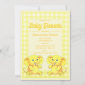 Baby shower Uitnodiging Speelgoed Elephant (Voorkant)