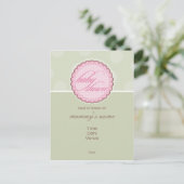 BABY SHOWER UITNODIGING:: spotty dot Uitnodiging Briefkaart (Staand voorkant)