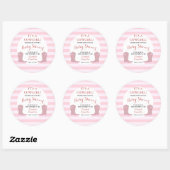 Baby shower Uitnodiging Stickers Het is een Cowgir (Vel)