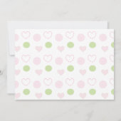 Baby shower Uitnodiging "Sugar and Spice" (Achterkant)