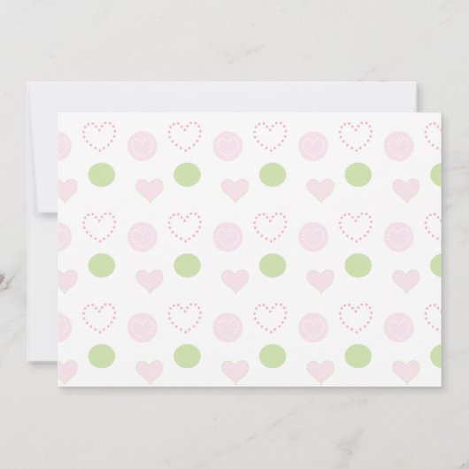 Baby shower Uitnodiging "Sugar and Spice" (Achterkant)