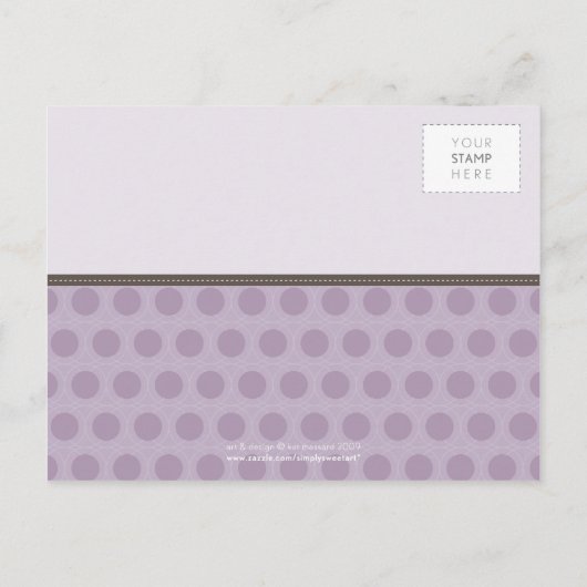 BABY SHOWER UITNODIGING:: surprise uil 1 Uitnodiging Briefkaart (Achterkant)