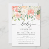 baby shower Uitnodiging | Sweet Florals 02 (Voorkant)