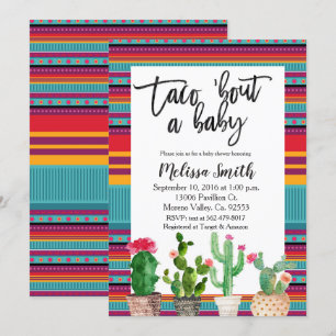 Baby shower Uitnodiging Taco Bout Baby