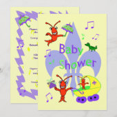 Baby shower uitnodiging tot Cajun Threater de Lys (Voorkant / Achterkant)