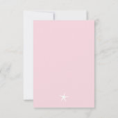 baby shower Uitnodiging tot gouden zeepaardjes (Achterkant)