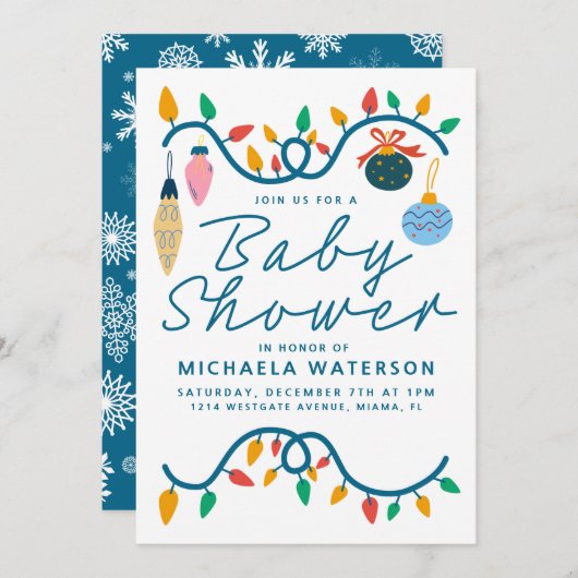 BABY SHOWER | Uitnodiging tot het indienen van fee (Voorkant / Achterkant)