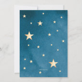 baby shower Uitnodiging | Twinkle Little Star (Achterkant)