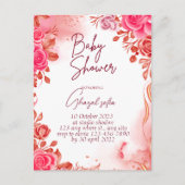 baby shower-uitnodiging uitnodiging briefkaart (Voorkant)