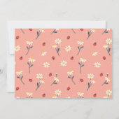 Baby shower-uitnodiging van Little Lady Kaart (Achterkant)