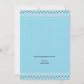 Baby shower Uitnodiging voor Baby Boy (Achterkant)