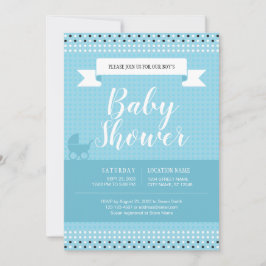 Baby shower Uitnodiging voor Baby Boy