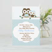 Baby shower-uitnodiging voor babyjongen kaart (Staand voorkant)