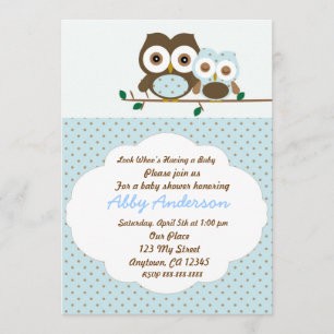 Baby shower-uitnodiging voor babyjongen kaart