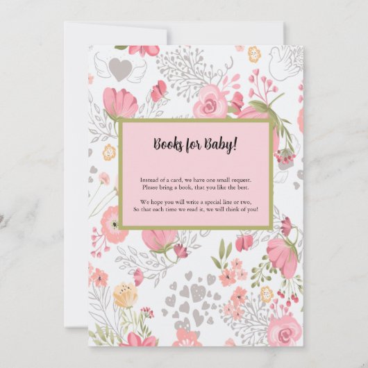 Baby shower-uitnodiging voor baby's, Bunny Kaart (Achterkant)