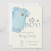 Baby shower uitnodiging voor de politie (Voorkant)