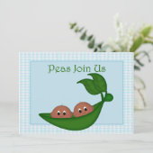 Baby shower uitnodiging voor een Afrikaans Amerika (Staand voorkant)