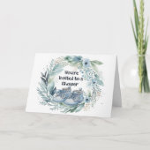 Baby shower Uitnodiging voor een jongen (Voorkant)