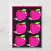 Baby shower uitnodiging voor een leerkracht met ap (Achterkant)