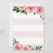 Baby shower uitnodiging voor een meisje (Achterkant)