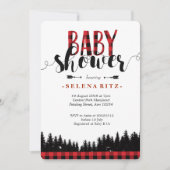 Baby shower-uitnodiging voor Forest Lumberjack Kaart (Voorkant)