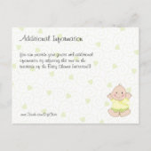 Baby shower Uitnodiging voor Gender Unknown Carria (Achterkant)