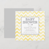 Baby shower-uitnodiging voor het Chevron-patroon Kaart (Voorkant / Achterkant)