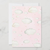 Baby shower-uitnodiging voor hot-luchtballon kaart (Achterkant)