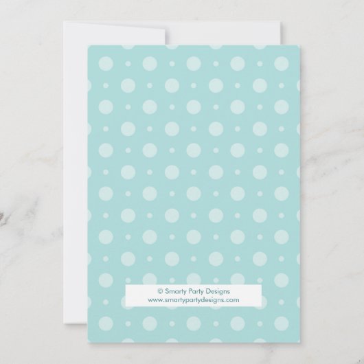 Baby shower-uitnodiging voor hot-luchtballon kaart (Achterkant)