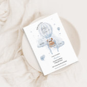 Baby shower-uitnodiging voor hot-luchtballon kaart