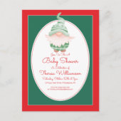 BABY SHOWER | Uitnodiging voor kerstgenote (Voorkant)