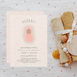 Baby shower uitnodiging voor kleine bundel