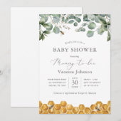 Baby shower-uitnodiging voor mammie kaart (Voorkant / Achterkant)