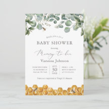 Baby shower-uitnodiging voor mammie