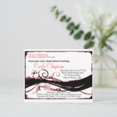 baby shower Uitnodiging voor meisjes (Staand voorkant)