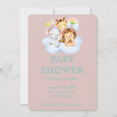 BABY SHOWER UITNODIGING VOOR MEISJES (Voorkant)
