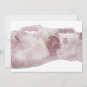 baby shower uitnodiging voor rode florale vorm (Achterkant)