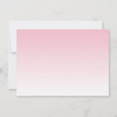 Baby shower-uitnodiging voor roze ster maanmeisje kaart (Achterkant)