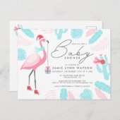 BABY SHOWER | Uitnodiging voor Santa Claus Flaming (Voorkant / Achterkant)