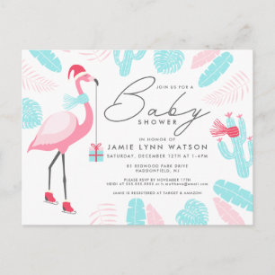 BABY SHOWER   Uitnodiging voor Santa Claus Flaming