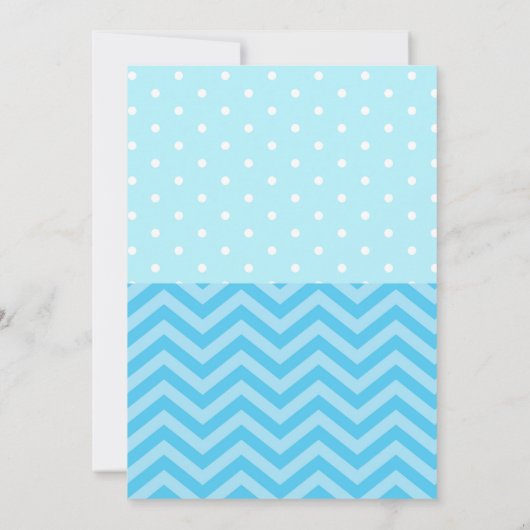 Baby shower-uitnodiging voor Stork boy Kaart (Achterkant)