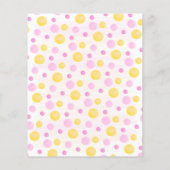 Baby shower-uitnodiging voor Sunshine Budget (Achterkant)