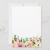 Baby shower-uitnodiging voor varkens, biggen kaart (Achterkant)