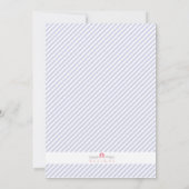 Baby shower Uitnodiging - wandelwagen & ballonnen (Achterkant)