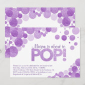 Baby shower uitnodiging Ze staat op het punt om te (Voorkant / Achterkant)